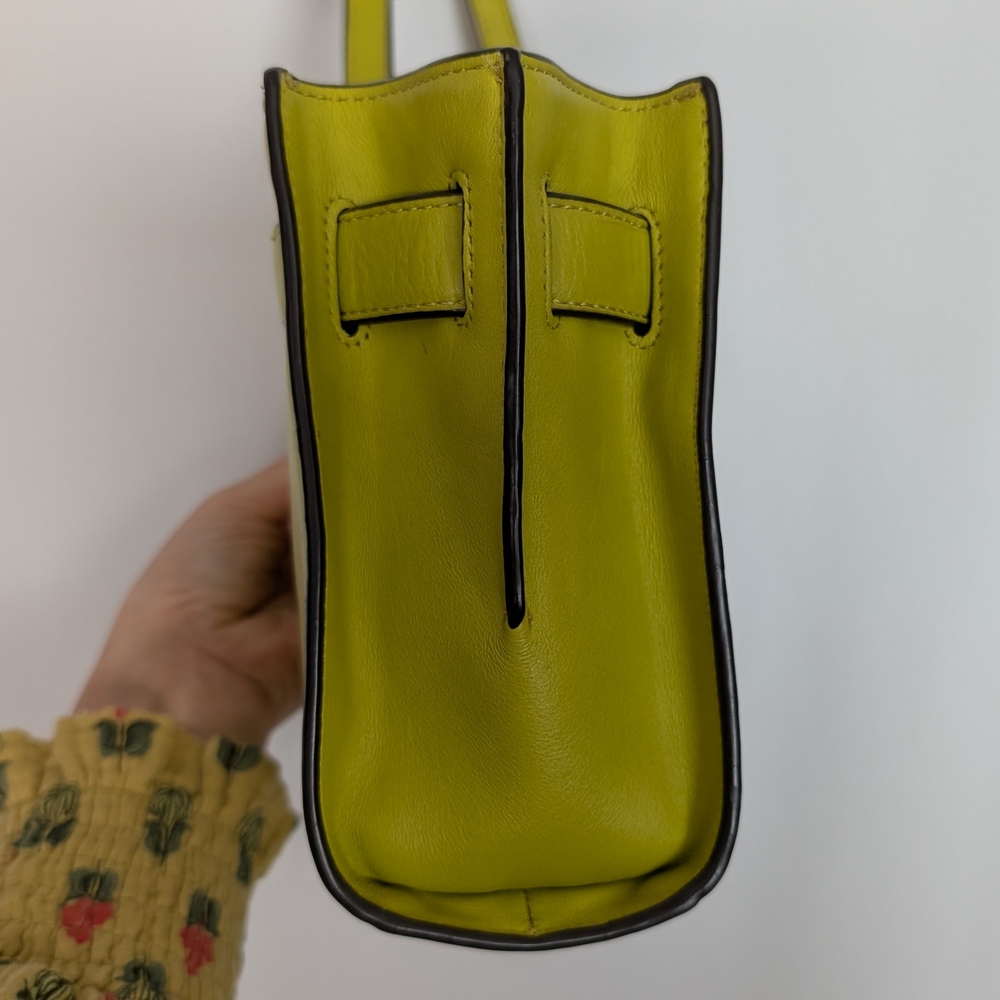 Michael Kors Hamilton Leather Traveler Messenger Shoulder Bag Apple Green Lime View 5